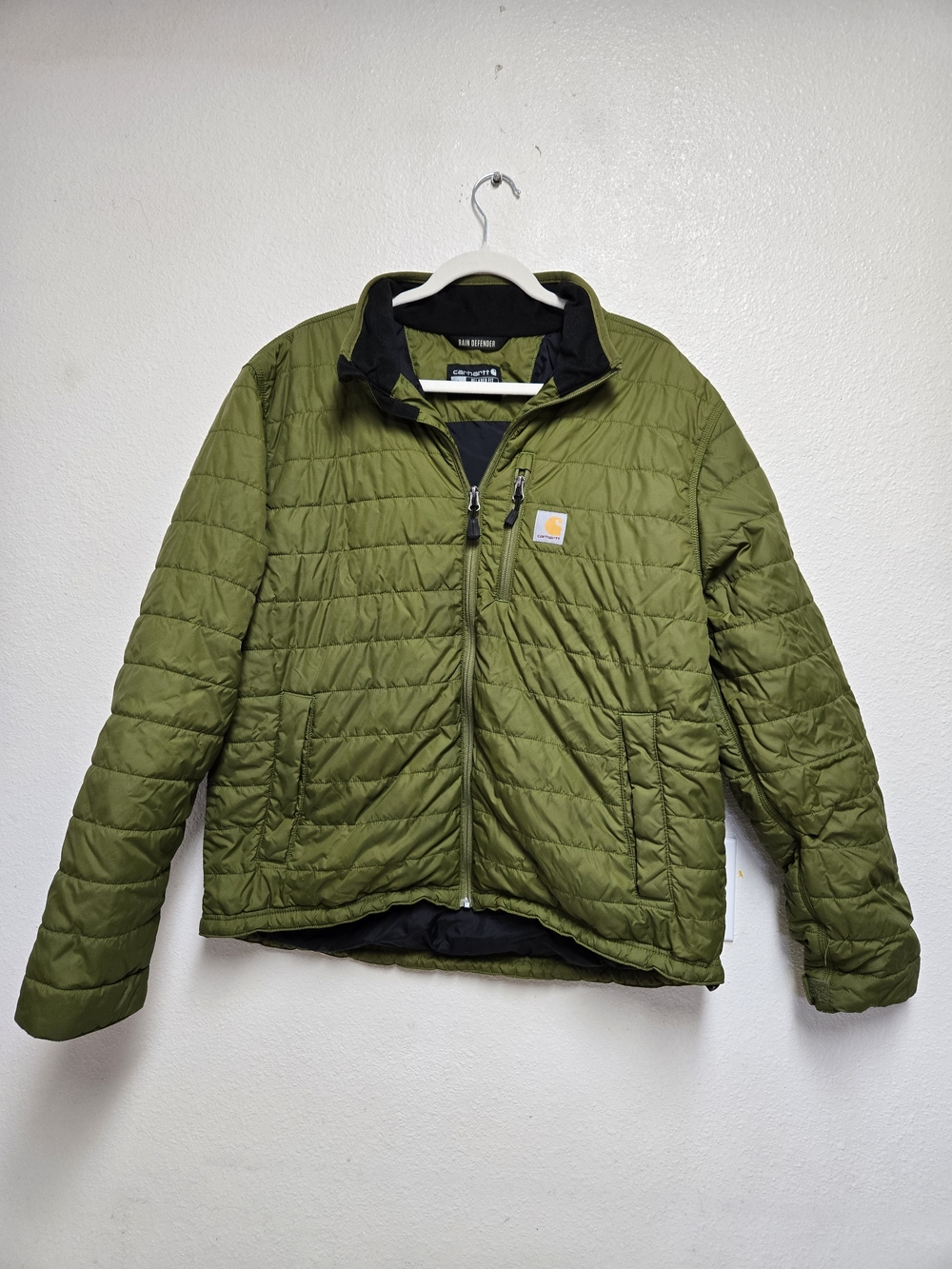 Carhartt Green Rain Defender Quilt Lined Gilliam Down Jacket Size Large